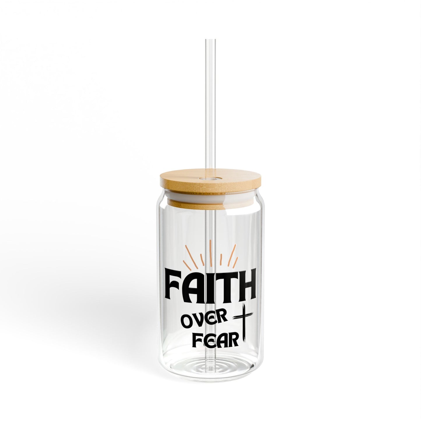 Faith Over Fear Glass